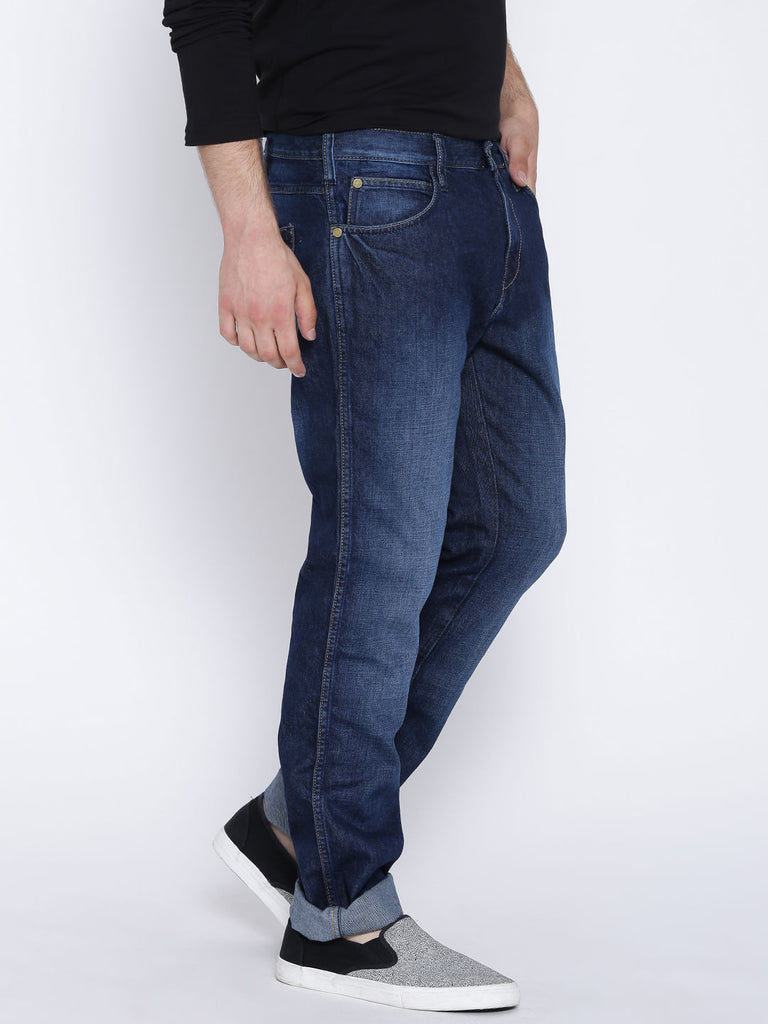 Wrangler Blue Washed Greensboro Fit Jeans