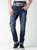 ALCOTT Navy Washed Johnny Skinny Fit Jeans