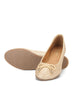 Beige Weaved Belly Shoes